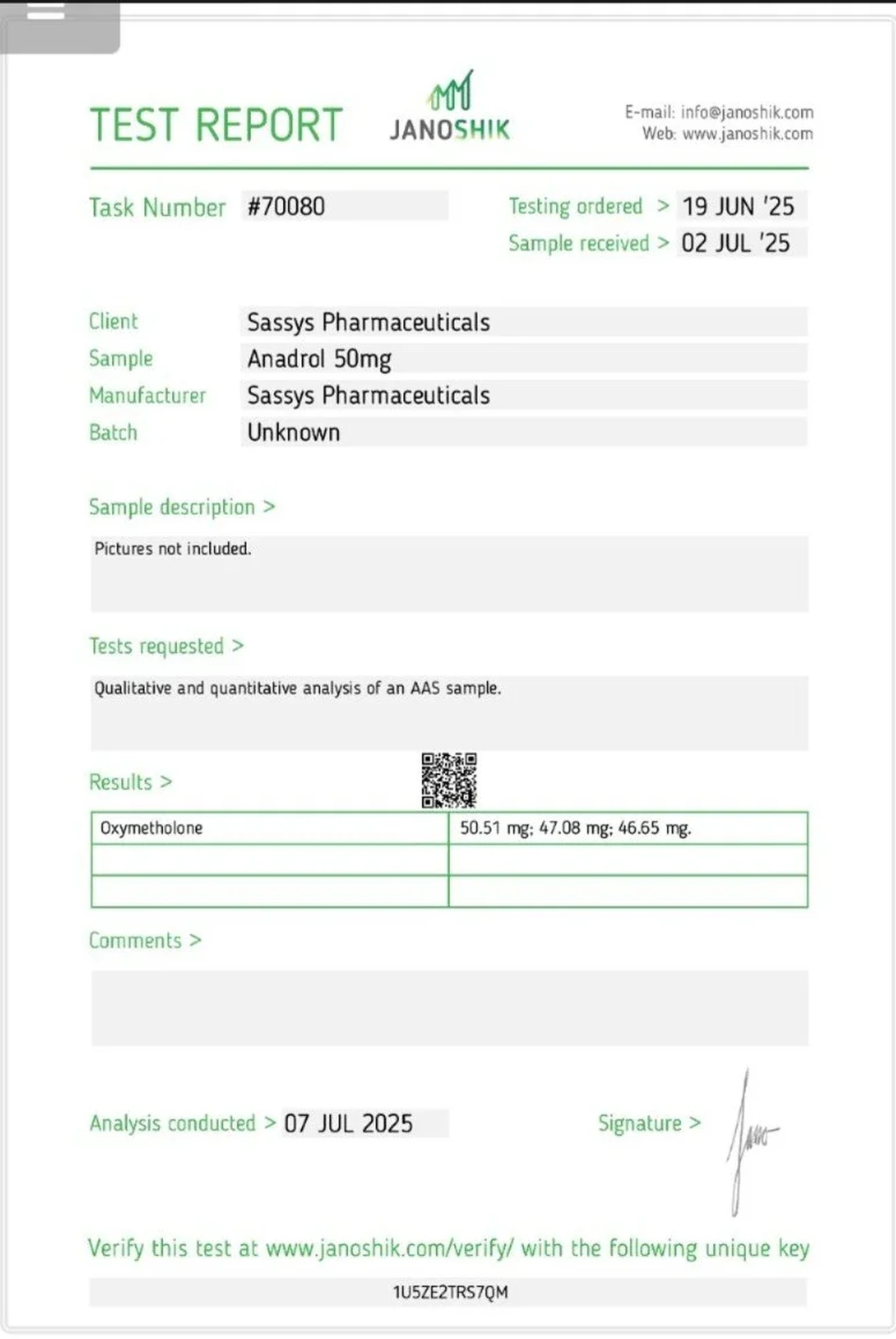 Anadrol 50mg